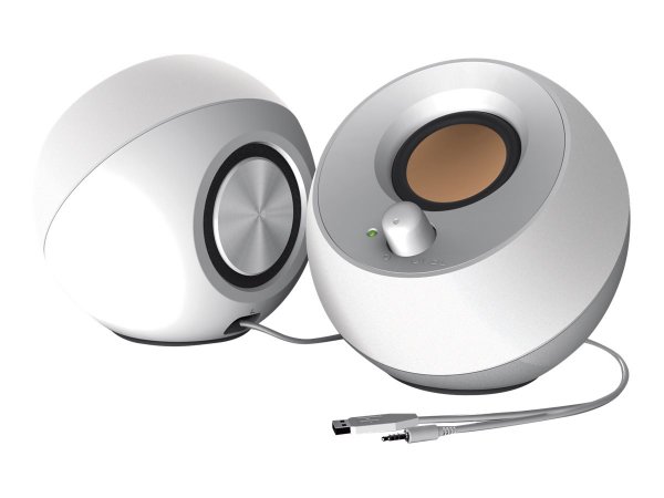 Creative Labs Pebble - 2.0 canali - Cablato - 4,4 W - 100 - 17000 Hz - Bianco