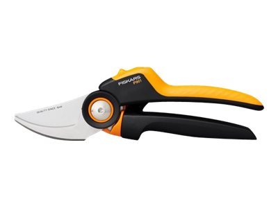 Fiskars X-Series L P961 - Bypass - Plastica - Nero - Arancione - Acciaio - Acciaio inox - 222 mm