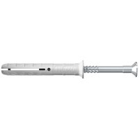 fischer N 8 x 60/20 S - Kit di viti e tasselli a muro - Cemento - Grigio - Viti a croce - PZ3 - 8 mm