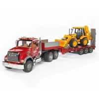 Bruder MACK Granite Low loader and JCB 4CX - 3 anno/i - ABS sintetico - Multicolore