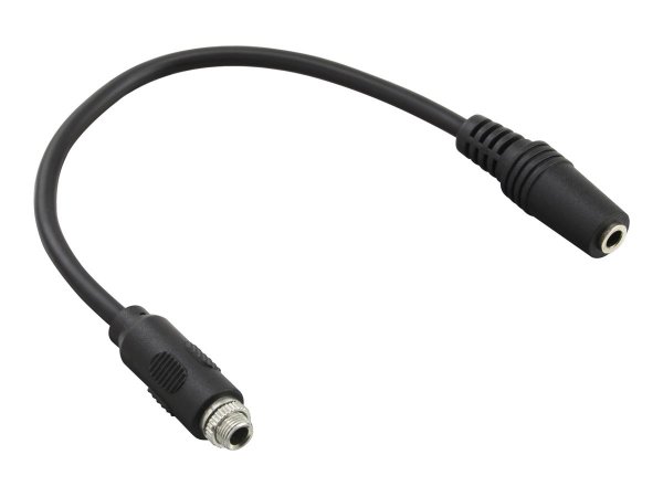InLine Cavo audio - presa Jack 3,5mm F-F - stereo - nero - 20cm - da pannello