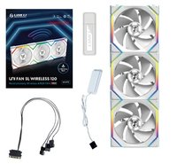 Lian Li UNI fan SL Wireless ARGB PWM Lüfter 3er-Pack inkl. Controller - Reverse Blade 120 - Case fan