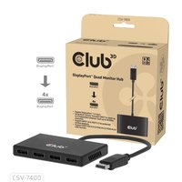 Club 3D DisplayPort Quad Displayport Mst 8K 30Hz Hub - Cavo - Digitale/display/video