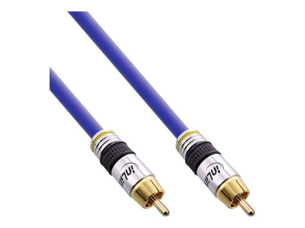 InLine Cavo Audio Digital & Video 1x RCA M-M - 25m - dorato - PREMIUM