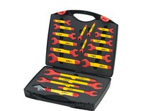 Wiha 43022 - Einmaul-Gabelschlüssel Set isoliert