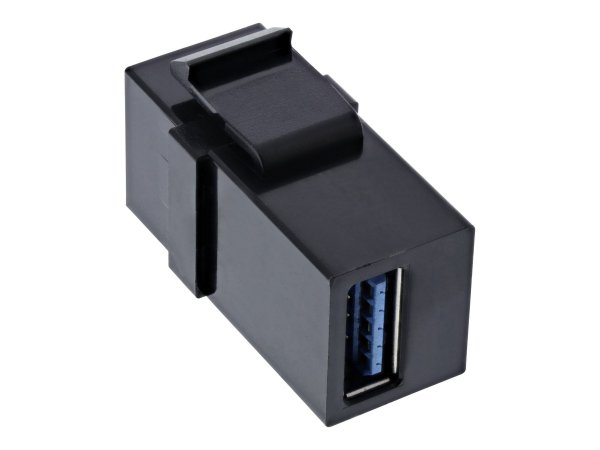 InLine USB 3.0 Keystone Snap-In insert - presa USB-A - nero