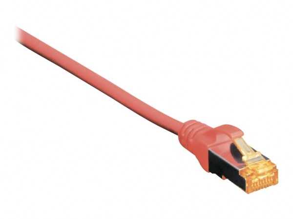 DIGITUS Cavo patch CAT 6A S/FTP - 0,5 m - Cat6a - S/FTP (S-STP) - RJ-45 - RJ-45 - Rosso