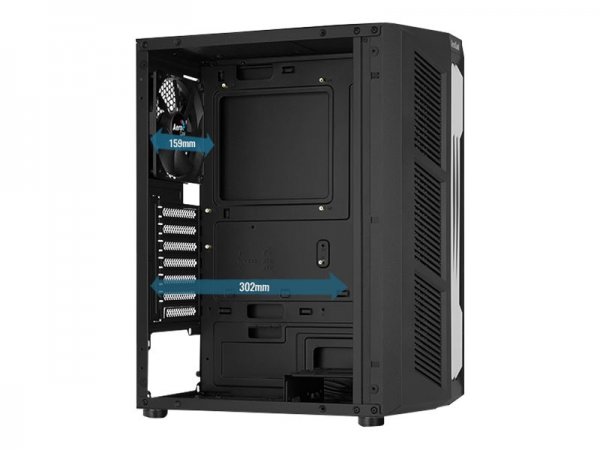 AEROCOOL ADVANCED TECHNOLOGIES AeroCool Prime - Mid tower - ATX - Seitenteil mit Fenster gehärtetes