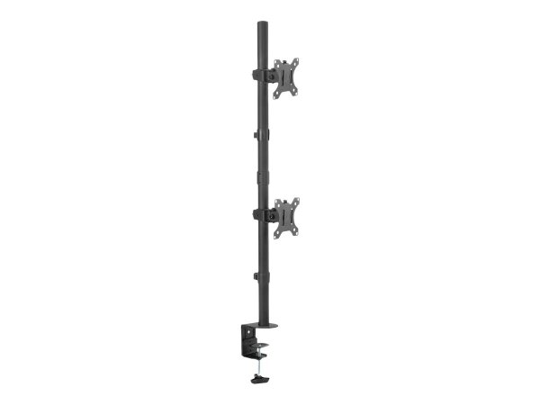 DIGITUS Doppio supporto verticale per monitor - 2x 32" - 2x 8 kg - Morsa - 8 kg - 43,2 cm (17") - 81