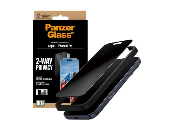 PanzerGlass Displayschutz 2-Way Privacy iPhone 17 Pro