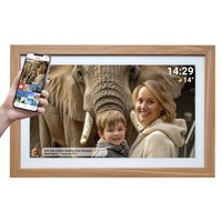 Inter Sales PFF-2162LW 21.5'' digitaler Bilderrahmen holzoptik - Cornice per foto digitali - 32 GB