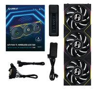 Lian Li Uni Fan TL Wireless LCD Lüfter ARGB PWM 3er-Pack inkl. Controller - 120 - 27 dB - 1900 rpm