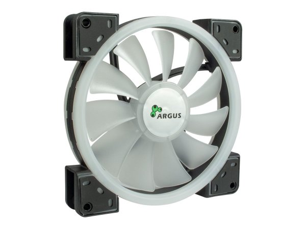 Inter-Tech 88885539 - Ventilatore - 14 cm - 1200 Giri/min - 64,73 m³/h - Nero