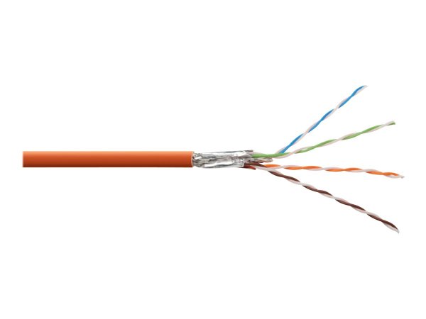 DIGITUS Cavo di installazione con doppino intrecciato CAT 7 S-FTP - AWG 23/1 - 500 m - Cat7 - S/FTP