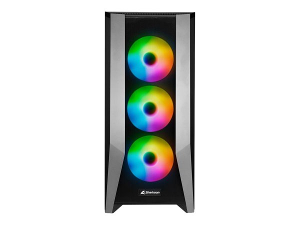 Sharkoon ELITE SHARK TG7M RGB - PC - Nero - ATX - EATX - micro ATX - Mini-ITX - Giocare - Multi - Ve