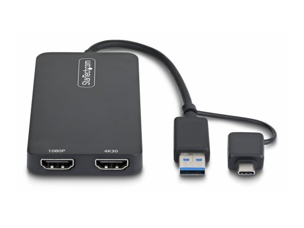 StarTech.com USB a C to Dual HDMI Adapter Win Mac - Adattatore - Digitale/dati