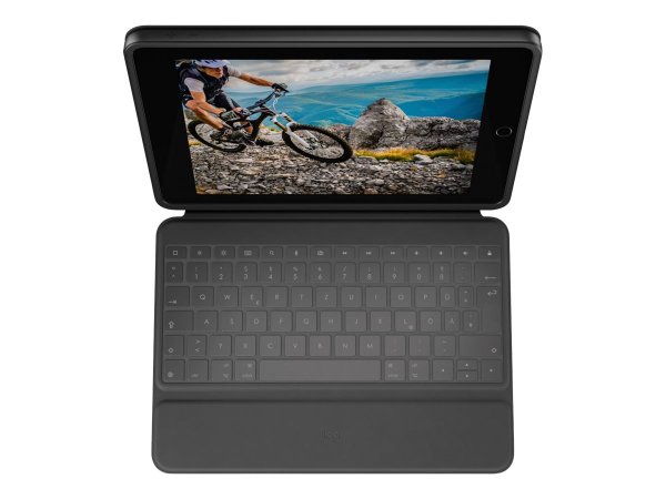 Logitech Rugged Folio - Tastatur und Foliohülle - Apple Smart connector - QWERTY - Tastiera - QWERTY