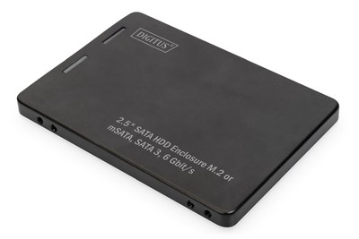 DIGITUS 2.5" SATA Festplattenadapter M.2 oder mSATA 2.5" - Drive Enclosure - 2,5"