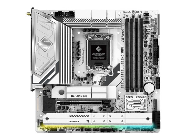 ASRock B860M Steel Legend WiFi/B860//SATA3/M.2/TB4/WiFi/BT/PCIe5.0/s.1851/M-ATX - Scheda madre - Int