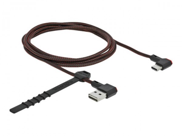 Delock Easy-USB 2.0 Kabel Typ-A Stecker zu USB Type-C gewinkelt links rechts - Cavo - Digitale/dati