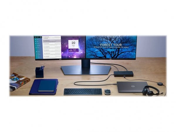 Dell WD19 - Cablato - USB 3.2 Gen 1 (3.1 Gen 1) Type-C - 2.0b - 10,100,1000 Mbit/s - Nero - 10 Gbit/