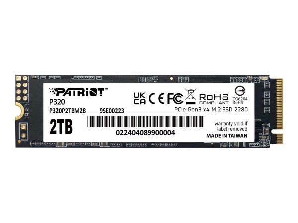 PATRIOT P320 - SSD - 2 TB - intern - M.2 2280 - PCIe 3.0 x4 (NVMe)