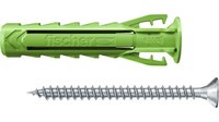fischer 567814 - Kit di viti e tasselli a muro - Calcestruzzo aerato autoclavato - Mattone - Cemento