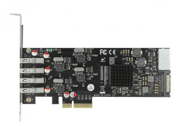 Delock PCI Express x4 Karte zu 4 x extern SuperSpeed USB - Serial ATA - SATA
