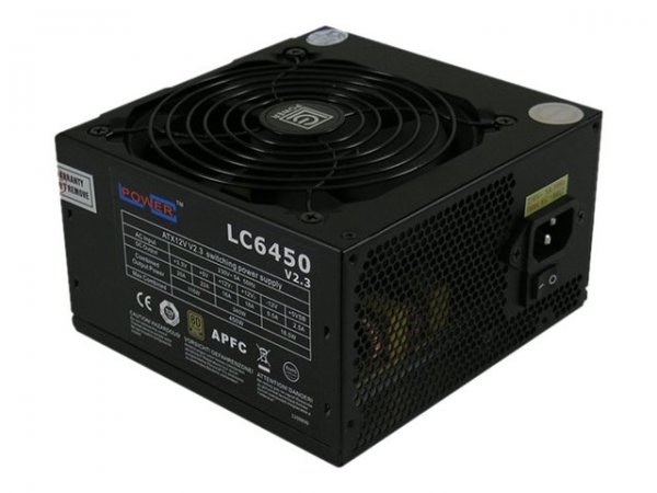 LC-Power LC6450 V2.3 - 450 W - 230 V - 50 Hz - 5 A - Attivo - 115 W