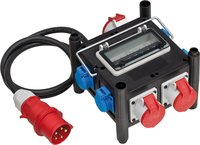 Brennenstuhl 1153690400 - 2 m - Esterno - IP44 - Nero - Blu - Rosso - 5 presa(e) AC - 400 V