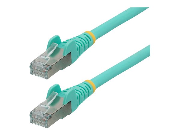 StarTech.com Cavo Ethernet CAT 6a - 50cm - Acqua - Cavo di rete LAN Low Smoke Zero Halogen (LSZH) -