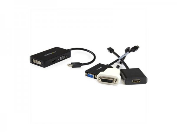 StarTech.com Mini DisplayPort to VGA DVI HDMI Adapter - Adattatore - Digitale/display/video