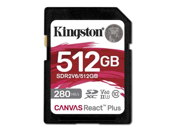Kingston Canvas React Plus - Flash-Speicherkarte - Extended Capacity SD (SDXC)