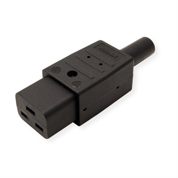 Bachmann Kaltgerätekupplung C19 16 A schwarz - Cavo - 0,3 m