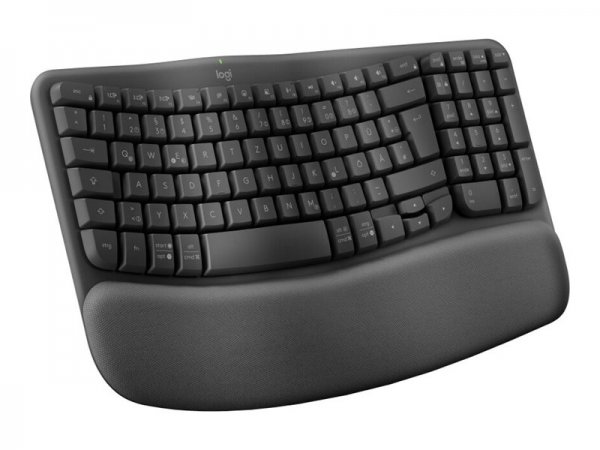 Logitech Wave Keysergonomic KB GRAPHITE NLB UNIV. - Tastiera - AZERTY