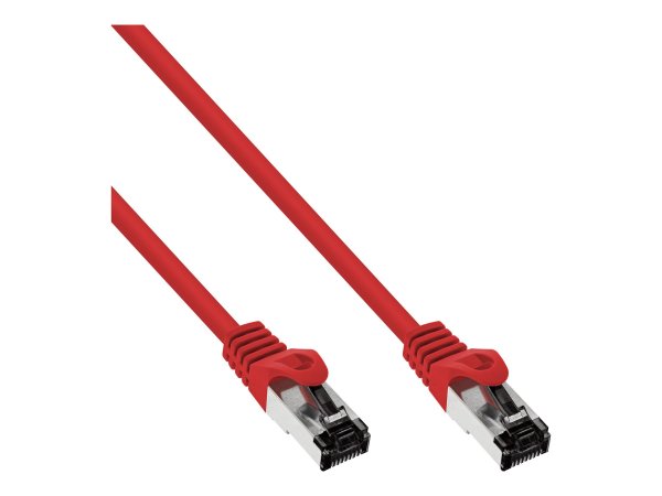 InLine cavo patch - S/FTP (PiMf) - Cat.8.1 - 2000MHz - Halogenfree - rosso - 0,25m