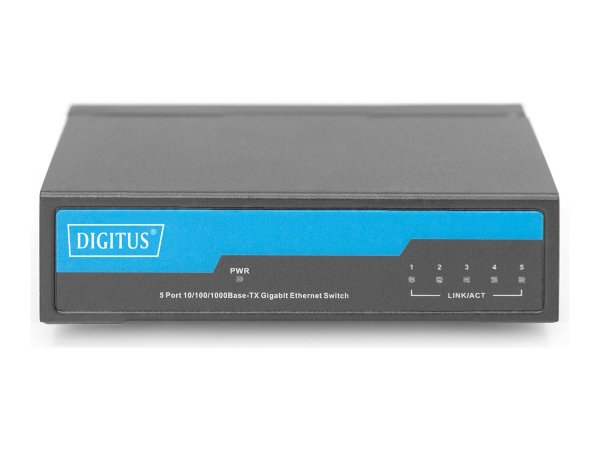 DIGITUS Switch - Unmanaged - Interruttore - 1 Gbps