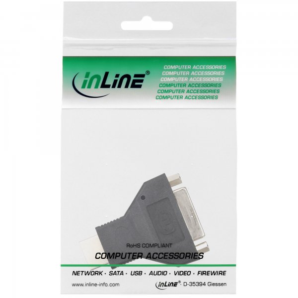 InLine Adattatore HDMI-DVI - Tipo A maschio a DVI-D 24+1 femmina