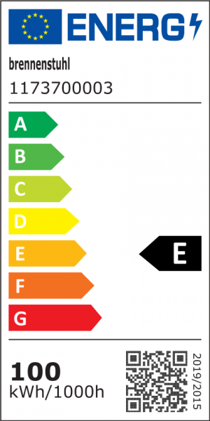 Brennenstuhl 1173700003 - Torcia a mano - Nero - Metallo - Plastica - IP54 - II - SMD LED