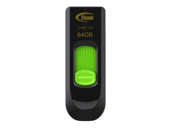 Team Group C145 - 64 GB - USB tipo A - 3.2 Gen 1 (3.1 Gen 1) - Lamina di scorrimento - 10 g - Nero -
