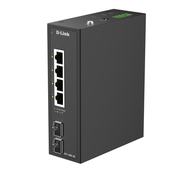 D-Link DIS-100G-06 Industrial Unmanag. Switch - Interruttore - 1 Gbps