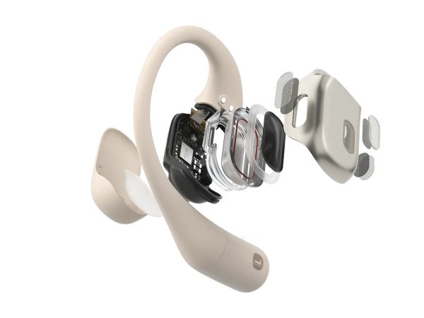 AfterShokz OpenFit Beige - Microfono - Soppressione del rumore