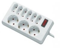 REV Ritter REV socket line - 9-fold - 1,4m - 1,4 m - 250 V - Bianco - 190 x 40 x 98 mm