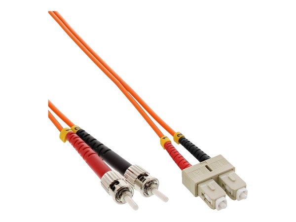 InLine Cavo Duplex - SC/ST 50/125µm - Fibra Ottica OM2 - 3m