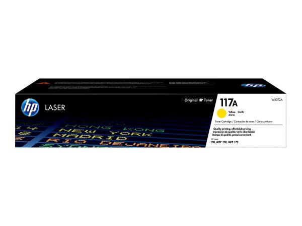 HP Cartuccia toner giallo per stampante laser originale 117A - 700 pagine - 0 pagine - Giallo - 1 pz