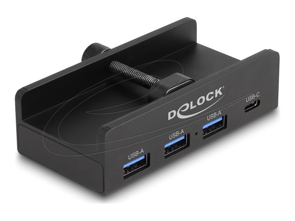 Delock Externer USB 5 Gbps 4 Port Hub 3 x Typ-A und 1 Type-C mit - Desktop