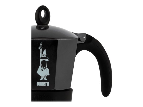 Bialetti Moka Induktion - Moka - 0,28 L - Nero - Argento - Alluminio - 6 tazze - Polipropilene (PP)