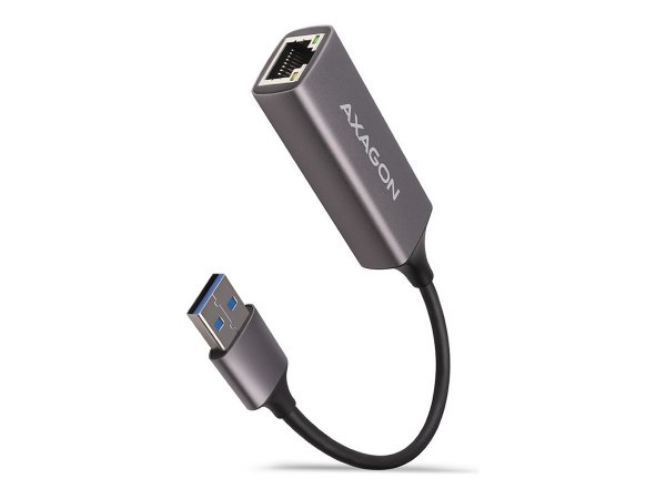 AXAGON ADE-TR - Cablato - USB - Ethernet - 1000 Mbit/s - Grigio