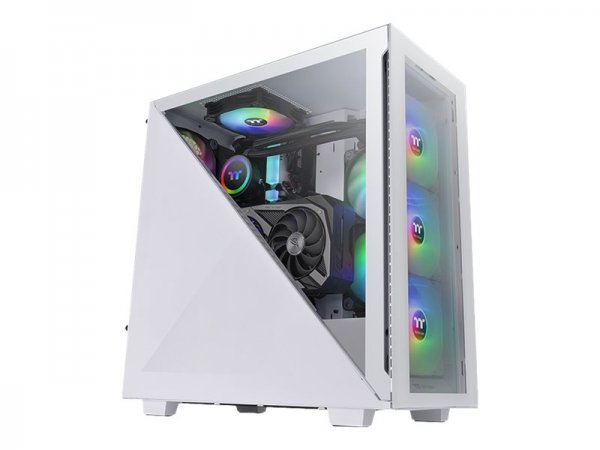 Thermaltake Divider 300 TG Snow ARGB - Midi Tower - PC - Bianco - ATX - micro ATX - Mini-ITX - SPCC