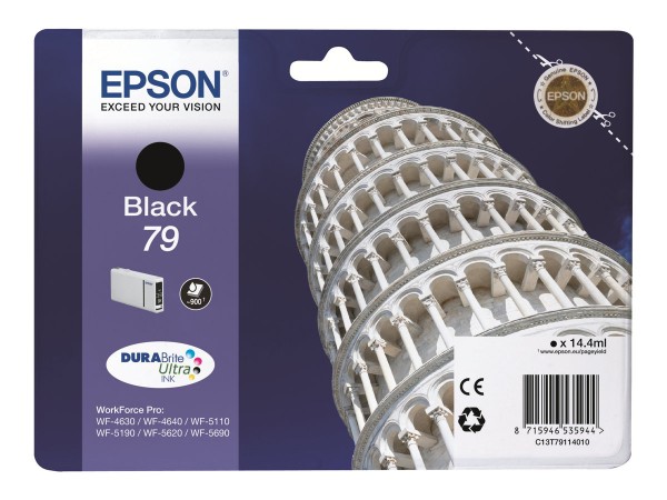 Epson No 79 79 79 Black Schwarz C13T79114010 - Originale - Cartuccia di inchiostro